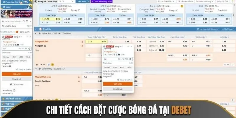 Hướng dẫn đặt cược Debet hiệu quả