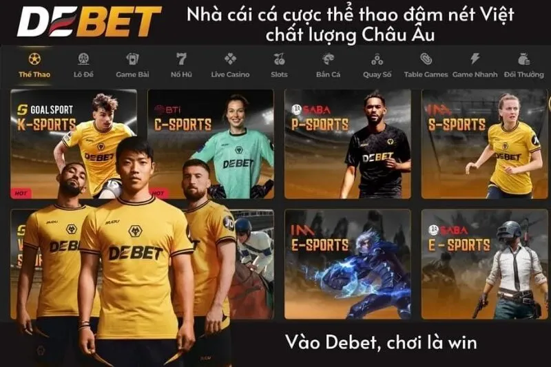 Kho tàng game online đỉnh cao tại Debet